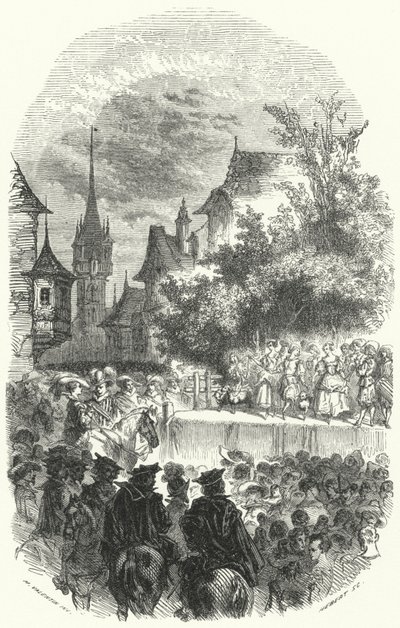 大公阿尔伯特七世和奥地利大公伊莎贝拉进入里尔，1600年 作者 European School